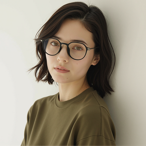 Lenskart Air Black Full Rim Round right side Lenskart Air Black Full Rim Round right side