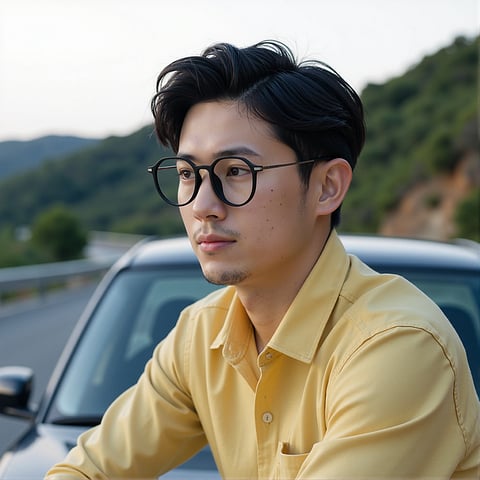 Lenskart Air Black Full Rim Round left side Lenskart Air Black Full Rim Round left side