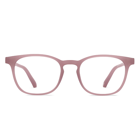Lenskart Hustlr Screen Glasses Blue Block Zero Power Screen Glasses : Dusty Rose Full Rim Square Lenskart HUSTLR LB E14058-XW C3 right side