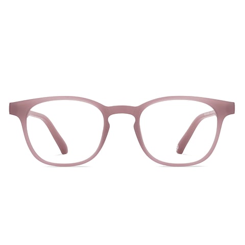 Buy Blue Block Zero Power Screen Glasses Dusty Rose Full Rim