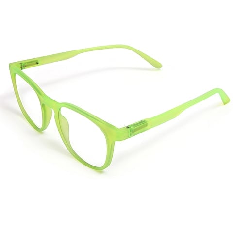 Lenskart Hustlr Electric Green Full Rim Square left side