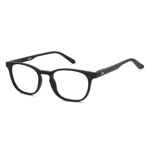 نظارات الشاشة لينسكارت Hustlr Blue Block Zero Power Screen Glasses : Military Green Full Rim Square Lenskart HUSTLR LB E14058-XW C4 left side