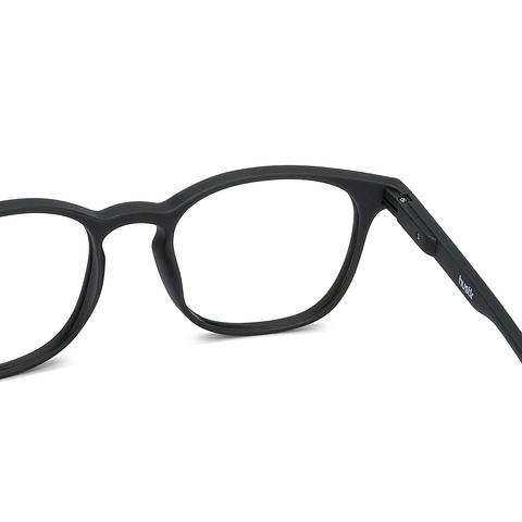 نظارات الشاشة لينسكارت Hustlr Blue Block Zero Power Screen Glasses : Military Green Full Rim Square Lenskart HUSTLR LB E14058-XW C4 left side