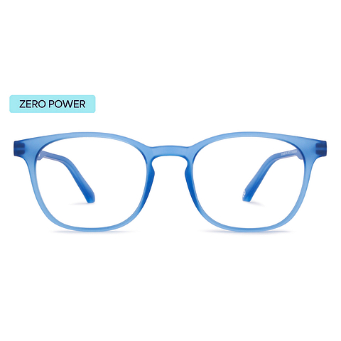 Buy Blue Block Zero Power Screen Glasses Ocean Blue Full Rim - Main Image