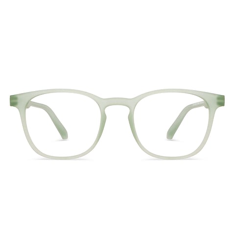 Lenskart Hustlr Screen Glasses Blue Block Phone Screen Glasses : Jade Green Full Rim Square Lenskart HUSTLR LB E14058-W C35 right side