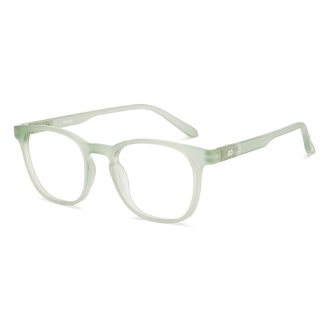 Lenskart Hustlr Screen Glasses Blue Block Phone Screen Glasses : Jade Green Full Rim Square Lenskart HUSTLR LB E14058-W C35 right side