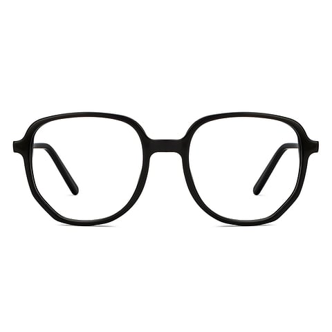 Lenskart BLU Screen Glasses Blue Block Screen Glasses: Black Full Rim Geometric Lenskart Blu-C3 LB E16059 right side