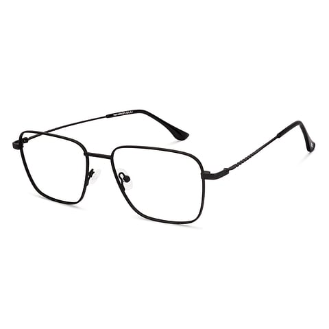 Lenskart BLU Screen Glasses Blue Block Zero Power Screen Glasses: Black Full Rim Square Lenskart Blu LB E18341 right side