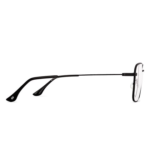Lenskart BLU Screen Glasses Blue Block Zero Power Screen Glasses: Black Full Rim Square Lenskart Blu LB E18341 left side