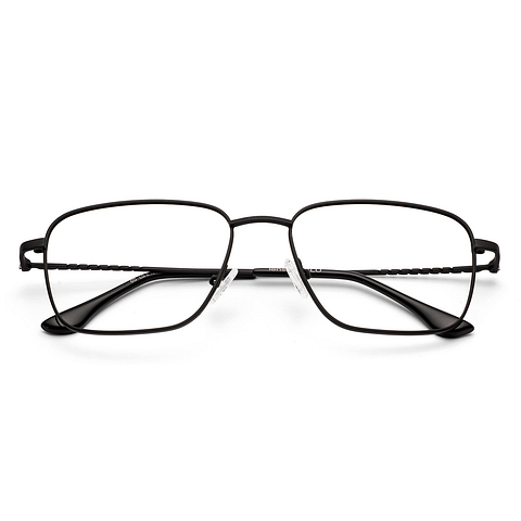 Lenskart BLU Screen Glasses Blue Block Zero Power Screen Glasses: Black Full Rim Square Lenskart Blu LB E18341 left side