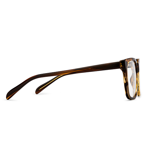 Lenskart BLU Screen Glasses Blue Block Screen Glasses: Brown Tortoise Brown Full Rim Square Lenskart Blu-LB E16061 C2 left side Lenskart BLU Screen Glasses Blue Block Screen Glasses: Brown Tortoise Brown Full Rim Square Lenskart Blu-LB E16061 C2 left side