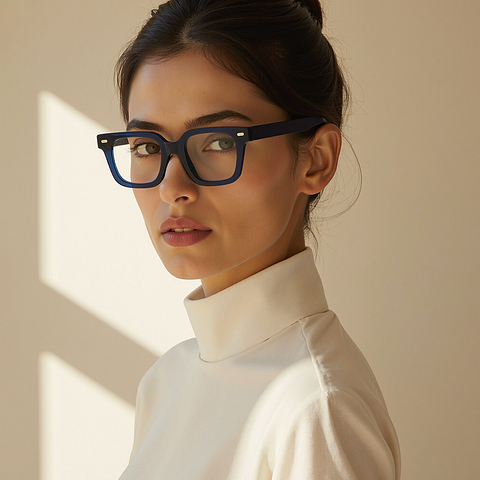 Lenskart BLU Screen Glasses Blue Block Screen Glasses: Navy Full Rim Square Lenskart BLU LB E17505 Zero Power Screen Glasses left side Lenskart BLU Screen Glasses Blue Block Screen Glasses: Navy Full Rim Square Lenskart BLU LB E17505 Zero Power Screen Glasses left side