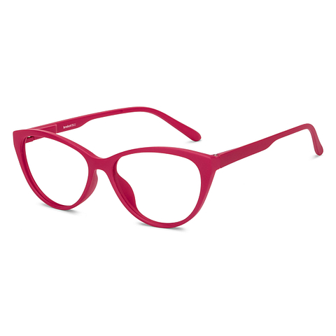 Lenskart BLU Screen Glasses Blue Block Screen Glasses: Orchid Pink Full Rim Cat Eye Lenskart Blu LB E15378-C4 left side Lenskart BLU Screen Glasses Blue Block Screen Glasses: Orchid Pink Full Rim Cat Eye Lenskart Blu LB E15378-C4 left side