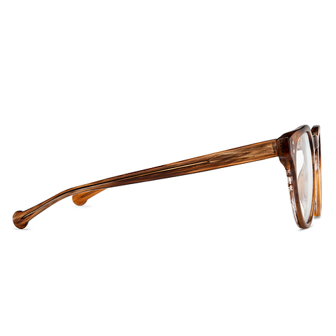 Lenskart BLU Screen Glasses Blue Block Zero Power Screen Glasses : Tortoise Full Rim Round Lenskart Blu-C2 LB E16064 left side