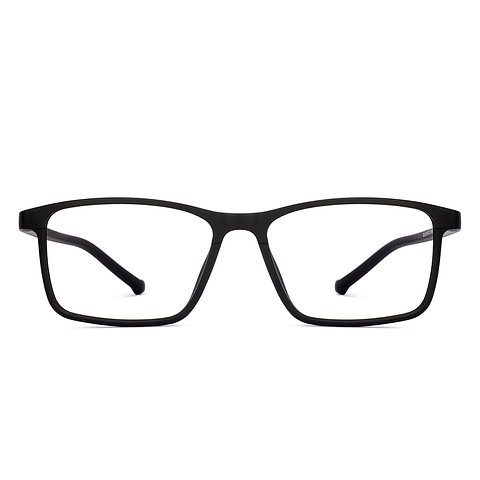 Lenskart BLU Screen Glasses Blue Block Zero Power Screen Glasses : Black Full Rim Rectangle Lenskart Blu LB E14270-C1 right side