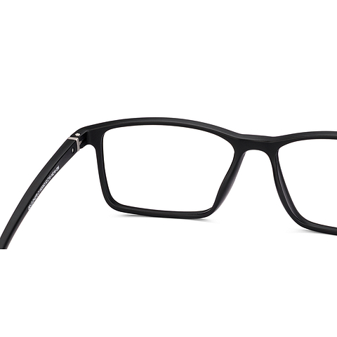 Lenskart BLU Screen Glasses Blue Block Zero Power Screen Glasses : Black Full Rim Rectangle Lenskart Blu LB E14270-C1 right side