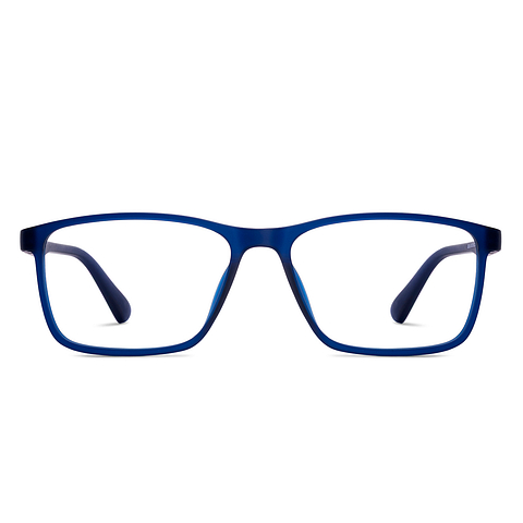 Lenskart BLU Screen Glasses Blue Block Zero Power Screen Glasses : Blue Full Rim Rectangle Lenskart Blu LB E13738-C3 right side