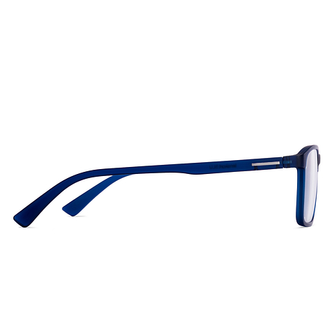 Lenskart BLU Screen Glasses Blue Block Zero Power Screen Glasses : Blue Full Rim Rectangle Lenskart Blu LB E13738-C3 left side