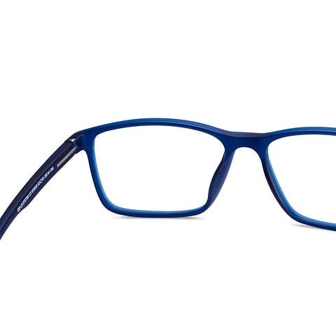 Lenskart BLU Screen Glasses Blue Block Zero Power Screen Glasses : Blue Full Rim Rectangle Lenskart Blu LB E13738-C3 right side