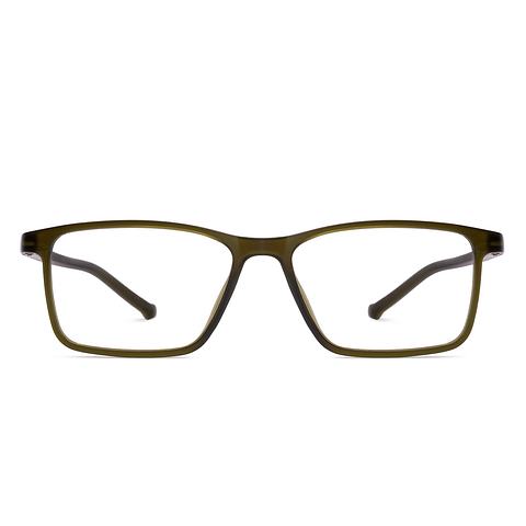 Lenskart BLU Screen Glasses Blue Block Zero Power Screen Glasses : Green Full Rim Rectangle Lenskart Blu LB E14270-C2 right side