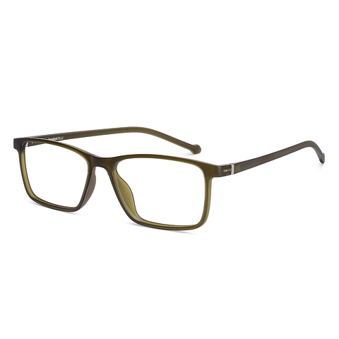 Lenskart BLU Screen Glasses Blue Block Zero Power Screen Glasses : Green Full Rim Rectangle Lenskart Blu LB E14270-C2 left side