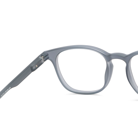 Lenskart Hustlr Screen Glasses Blue Block Zero Power Screen Glasses : Grey Stone Full Rim Square Lenskart HUSTLR LB E14058-XW C2 right side