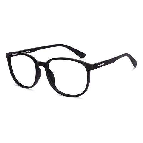 Lenskart BLU Screen Glasses Blue Block Zero Power Screen Glasses : Matte Black Full Rim Square Lenskart BLU LB E13739-C1 right side