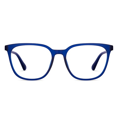 Lenskart BLU Screen Glasses Blue Block Zero Power Screen Glasses : Navy Full Rim Square Lenskart Blu LB E13740-C3 right side