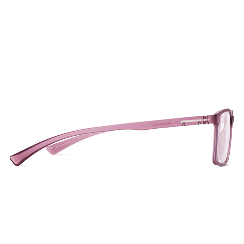 Lenskart BLU Screen Glasses Blue Block Zero Power Screen Glasses : Purple Full Rim Rectangle Lenskart Blu-C8 LB E13738 left side