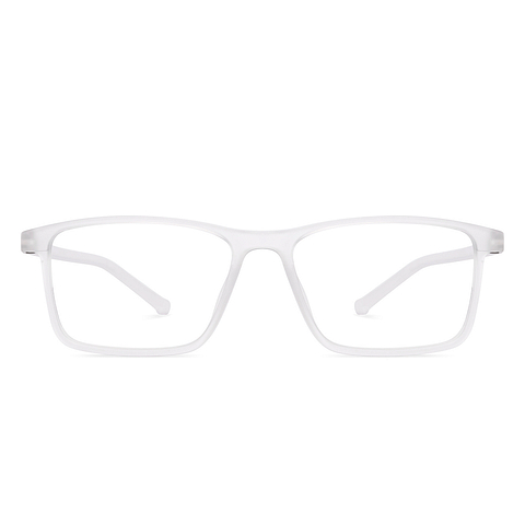 Lenskart BLU Screen Glasses Blue Block Zero Power Screen Glasses : Transparent Full Rim Rectangle Lenskart Blu LB E14270-C4 right side