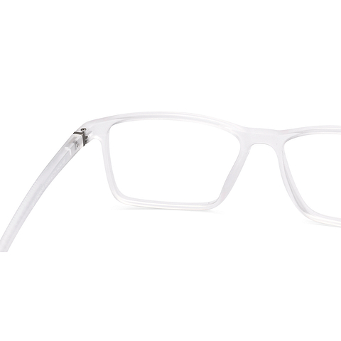 Lenskart BLU Screen Glasses Blue Block Zero Power Screen Glasses : Transparent Full Rim Rectangle Lenskart Blu LB E14270-C4 right side