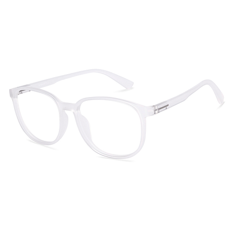 Lenskart BLU Screen Glasses Blue Block Zero Power Screen Glasses : Transparent Full Rim Round Lenskart BLU LB E13739-C3 right side