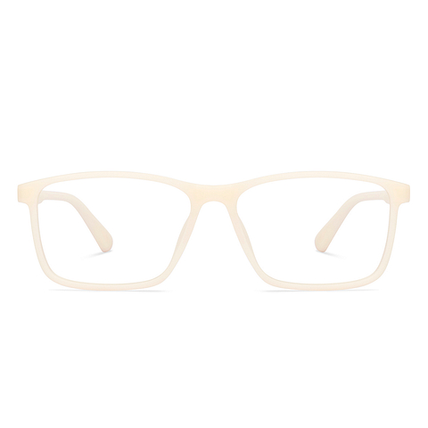 Lenskart BLU Screen Glasses Blue Block Zero Power Screen Glasses : White Full Rim Rectangle Lenskart BLU LB E13738-C4 right side