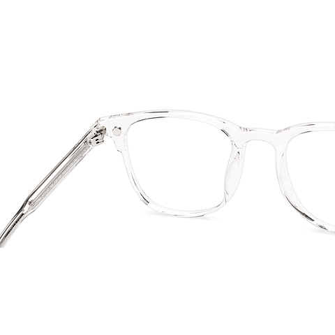 Lenskart Air Crystal Transparent Full Rim Square left side