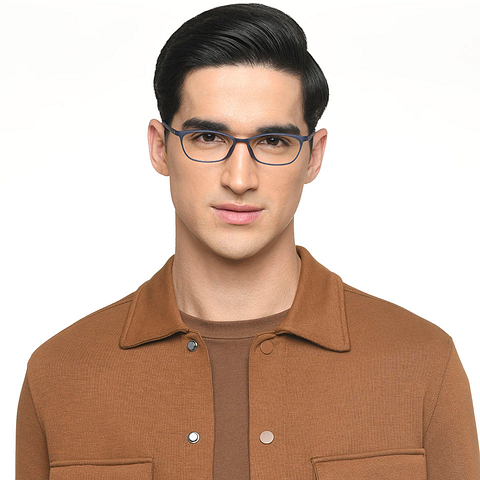 Lenskart Air Online Sky Blue Full Rim Cat Eye left side