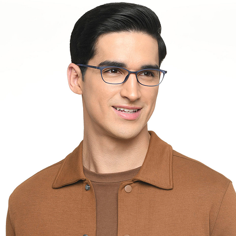 Lenskart Air Online Sky Blue Full Rim Cat Eye right side