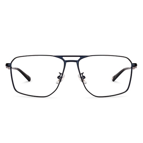Lenskart STUDIO Blue Full Rim Geometric right side