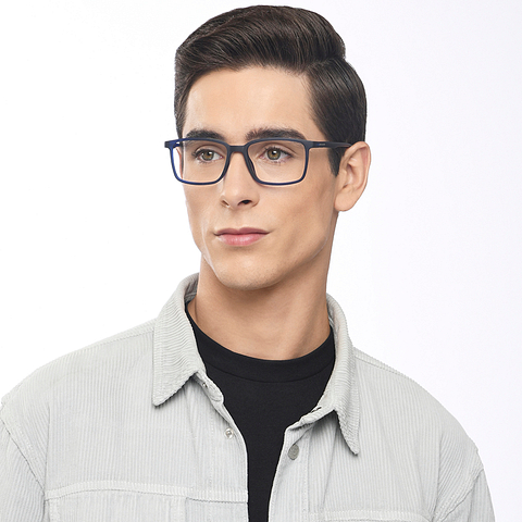 Lenskart Air Online Sky Blue Full Rim Rectangle right side