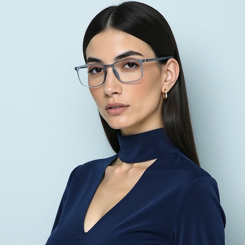 Lenskart Air Sky Blue Full Rim Square left side