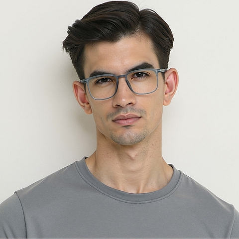 Lenskart Air Sky Blue Full Rim Square left side