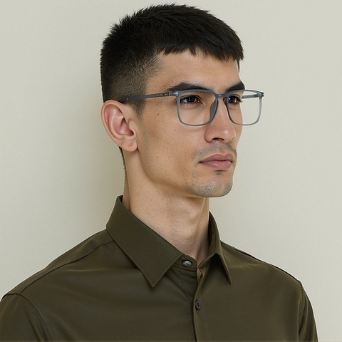 Lenskart Air Sky Blue Full Rim Square right side