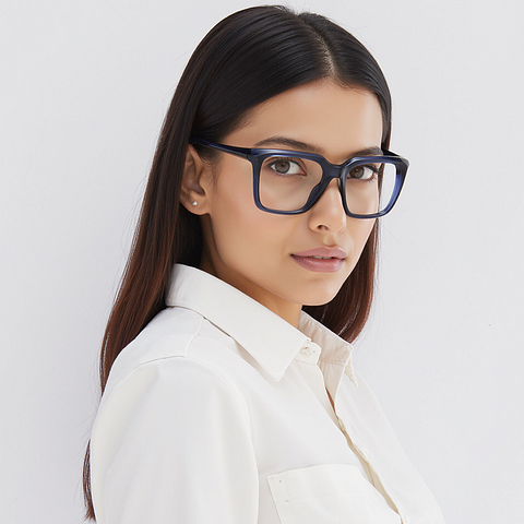Lenskart Air Online Blue Full Rim Square right side Lenskart Air Online Blue Full Rim Square right side