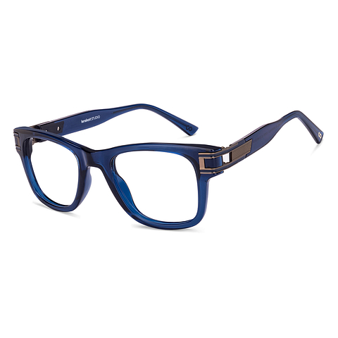 Lenskart Studio Online Sky Blue Full Rim Square right side