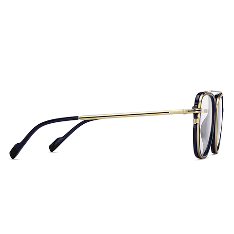 Lenskart Studio Online Sky Blue Full Rim Square left side