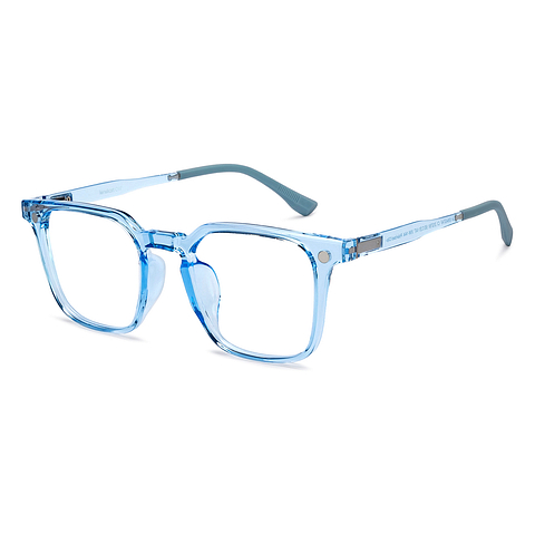 Lenskart Air Sky Blue Full Rim Square left side