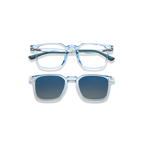 Lenskart Air Sky Blue Full Rim Square left side