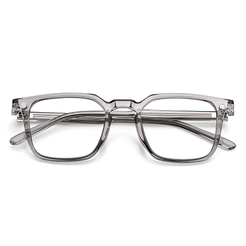 Lenskart Air Light Grey Full Rim Square left side