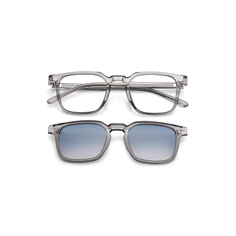 Lenskart Air Light Grey Full Rim Square right side