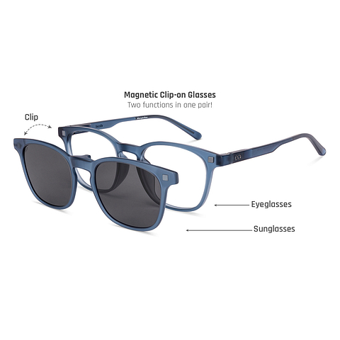 Lenskart Hustlr Blue Full Rim Square left side
