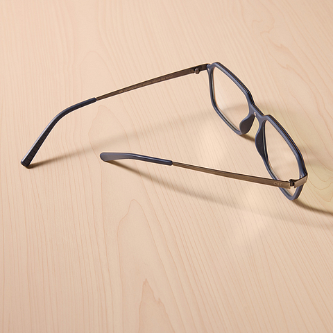 Lenskart Air Sky Blue Full Rim Rectangle right side